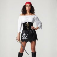Disfraz Pirata Mist Skull / Mujer Adulto